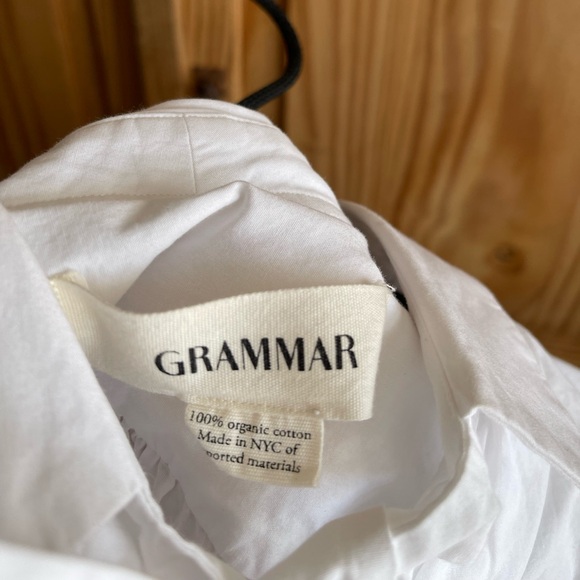 Grammar NYC The Preposition Shirt White Size 12 - Picture 5 of 6